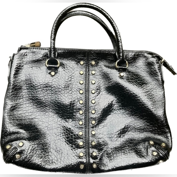 MICHAEL Michael Kors Vintage Patent Leather w/Gold Studs Handbag Mint Condition! - Picture 1 of 8